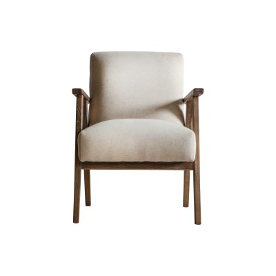 Klasyczny Fotel Drewniany Neyland 61x73x82cm 4