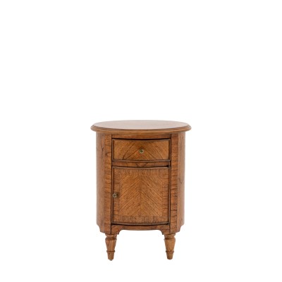 Klasyczny Stolik Pomocniczy Highgrove Brązowy 45x45x58cm 8