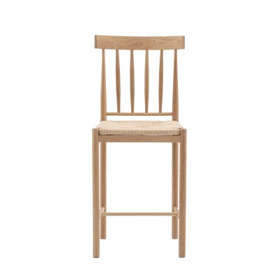 Nowoczesne Krzesło Barowe Eaton Drewniane 2szt 46x45x111cm 5