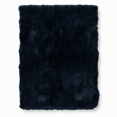 Pled  Granatowy Futerko Elias Faux 180x130 Riviera Maison