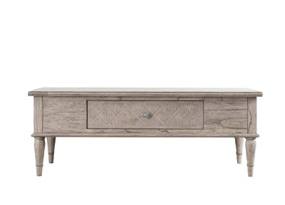 Stolik Kawowy Klasyczny Musmtique Mahoniowy Szary 120x60x44cm