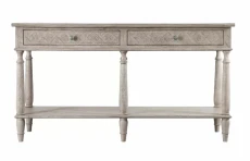 Konsola Klasyczna Mahoniowa Mustique Szara 150x45x80cm