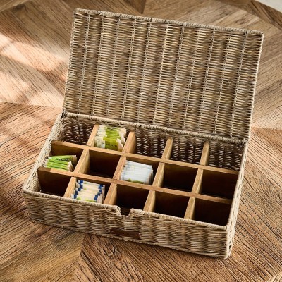 Pudełko na Herbatę Riviera Maison Rustic Rattan Tea Time 4