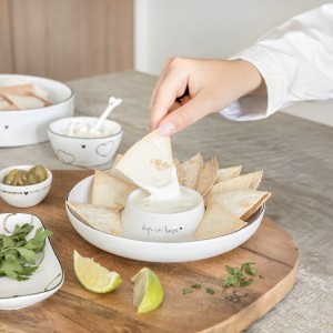 Bowl Tapas 'dip in love' White 19 cm