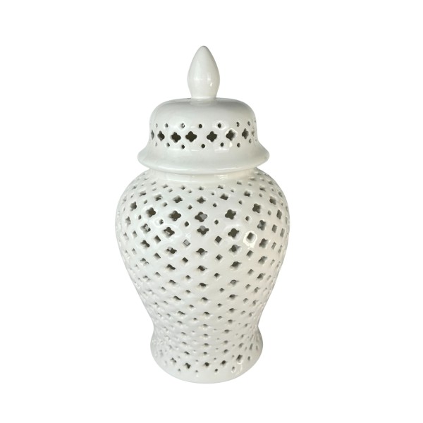 Waza Ceramiczna Amfora Ażurowa Lattice Wys. 43cm