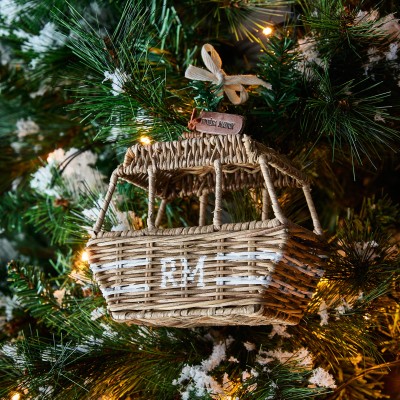 Zawieszka Rattanowy Wagonik Narciarski  Ski Lift  Riviera Maison 3