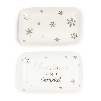 Zestaw 2 Talerzyków Christmas Is Served Riviera Maison