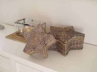 Zestaw Dwóch  Szkatułek Rattanowych Star 4