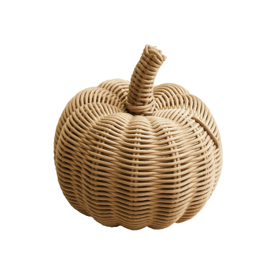 Dekoracja Rattanowa Dynia Pumpkin wys. 25cm