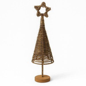 Dekoracja Rattanowa Choinka Star 35cm
