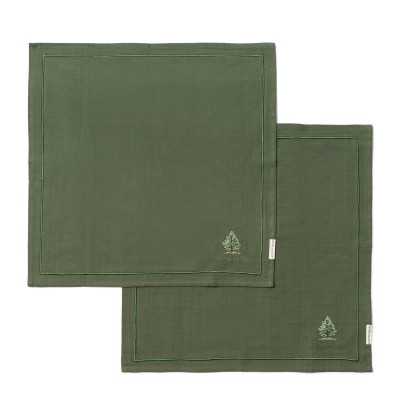 Komplet 2 Zielonych Serwetek Woodlands Tree Riviera Maison 2