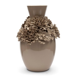 Wazon Beżowy Blossom Vase Long Flax Riviera Maison