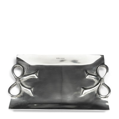 Niklowana Srebrna Tacka Classic Bow Riviera Maison 2