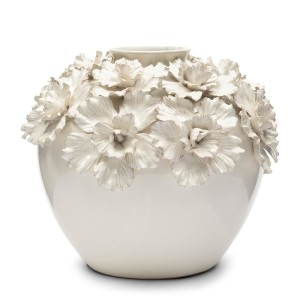 Wazon Kremowy Blossom Vase Riviera Maison