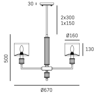 Lampa Wisząca Sutton Złota 4