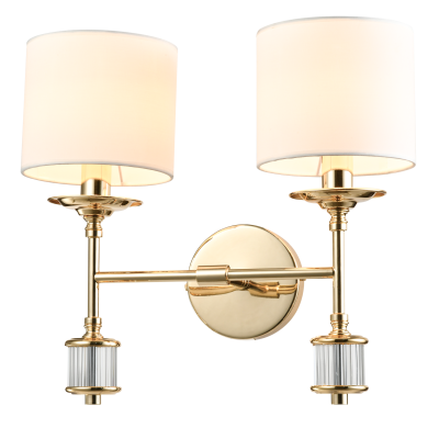 Podwójny Kinkiet Sutton Złoty