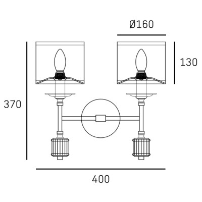 Podwójny Kinkiet Sutton Srebrny Nikiel 4