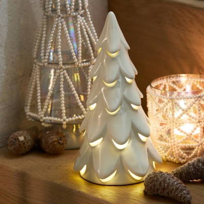 Ceramiczna Choinka LED Winter Garden Tree Biała S  Riviera Maison 8