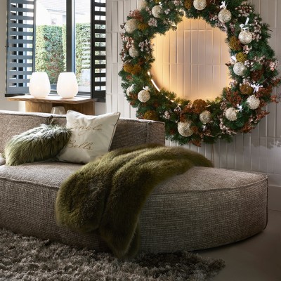 Pled Zielony Futerko Bromont 180x130cm Riviera Maison 7