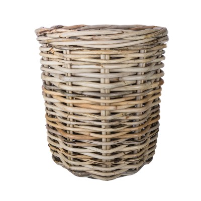 Wysoki Okragły Kosz Rattanowy Mira Wys. 80cm