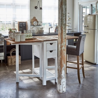 Stół Barowy Rozkladany Wooster Street Bar Table 50/180x80 Riviera Maison 3