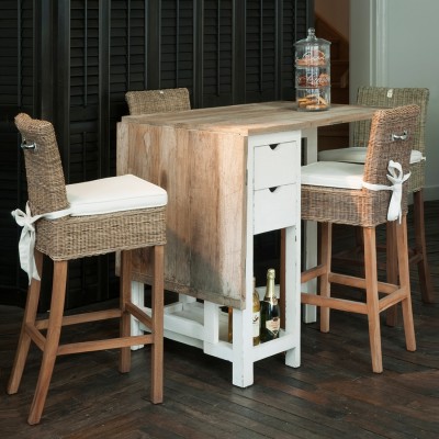 Stół Barowy Rozkladany Wooster Street Bar Table 50/180x80 Riviera Maison 10