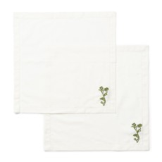 Komplet 2 Haftowanych Serwetek Pearl Flower Riviera Maison