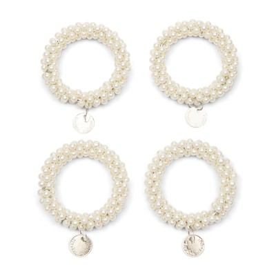 Komplet Obrączek do Serwetek Classic Pearl Riveira Maison 4szt 2