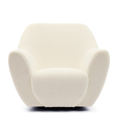 Komfortowy Fotel Obrotowy The Jill Biały Riviera Maison 2