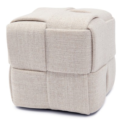 Puf Qbic Stool 40x45 Ant White Riviera Maison 4