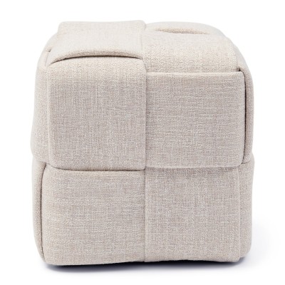 Puf Qbic Stool 40x45 Ant White Riviera Maison 5