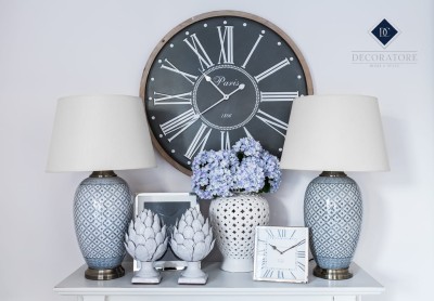 Biała Waza Ażurowa Amfora Malio L Wys. 49cm - defekt 10
