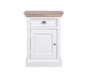 Szafka Nocna w Stylu Hamptons Lewa Bristol 50x40x70cm
