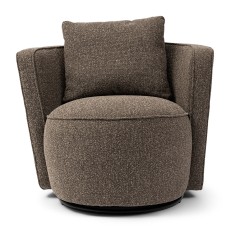 Fotel Obrotowy Cipriani Swivel AC Lush Brown Riviera Maison