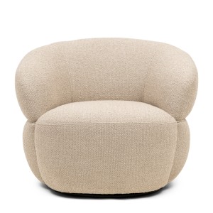 Fotel Obrotowy San Remo Natural Grey Riviera Maison