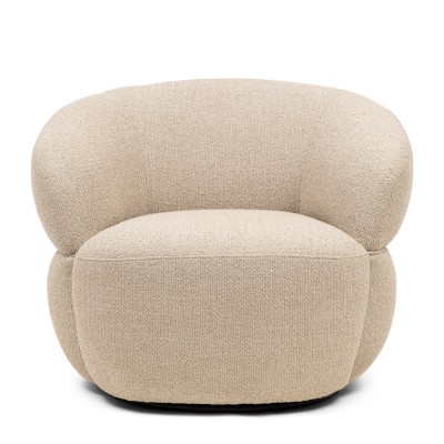 Fotel Obrotowy San Remo Natural Grey Riviera Maison 
