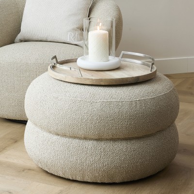 Puf San Remo Natural Grey Riviera Maison 3