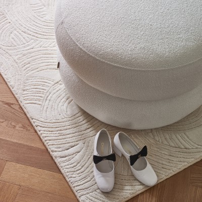 Puf San Remo Simply White Riviera Maison 5