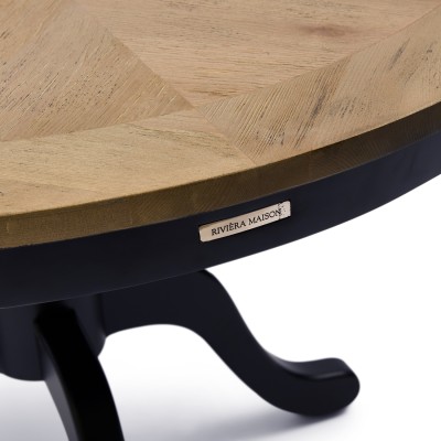 Okragły Stół Le Marais Czarny Riviera Maison Śr. 120cm 5