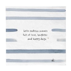 Serwetki Papierowe Stripes Summer Blue 20 szt. Bastion Collection