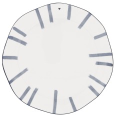 Talerz Obiadowy Iris Blue Big Stripes Bastion Collection