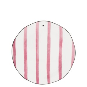 Talerz Deserowy Rose Big Stripe Bastion Collection