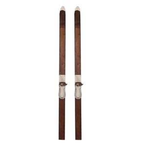 Dekoracyjne Narty z Kijkami Retro 140cm