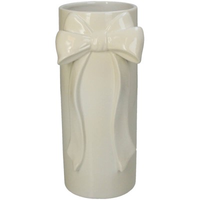 Wazon z Kokardką Bow Kremowy Wys. 25cm 3