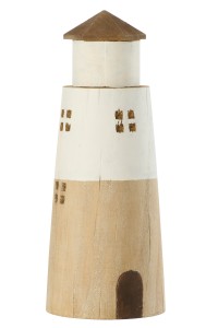 Dekoracja Latarnia Morska Natural 30cm