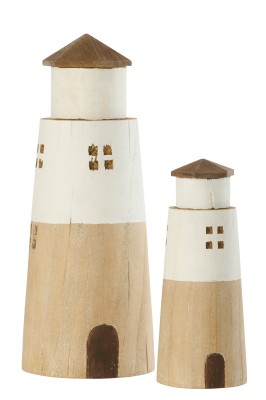 Dekoracja Latarnia Morska Natural 19cm 3