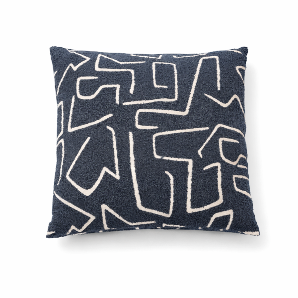 Poduszka Geometry Boucle z Wypełnieniem Denim 45 x  45cm Mars & More