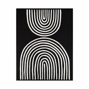 Obraz Geometric Biało-Czarny 83x123cm