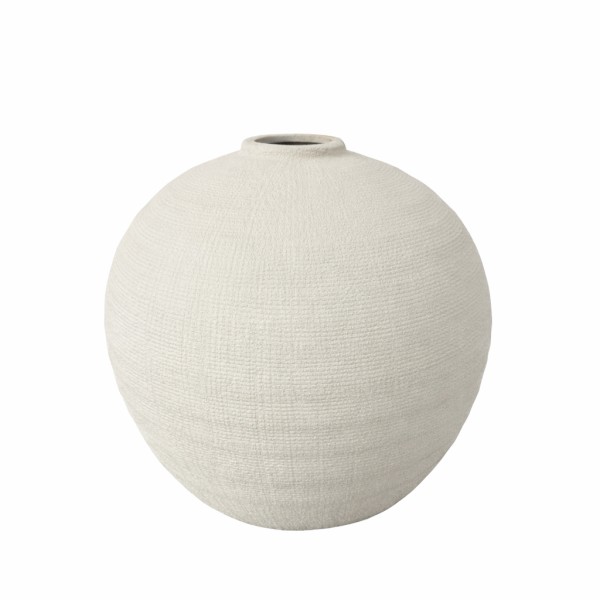 Strukturalny Wazon Jiba Kremowy Wys. 38cm