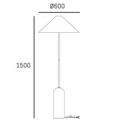 Stylowa Lampa Stojąca Loxley Wys. 150cm 4